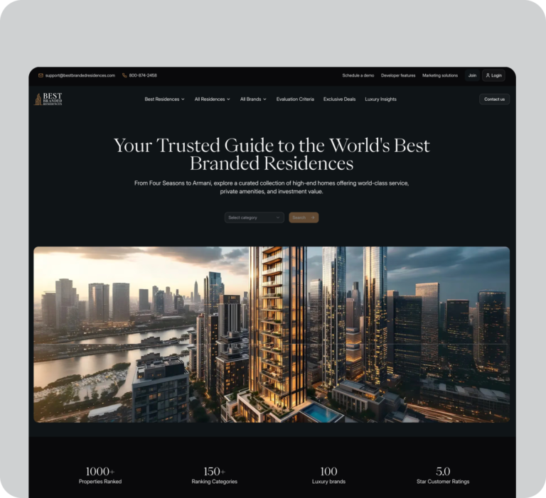 Best Branded Residences Website